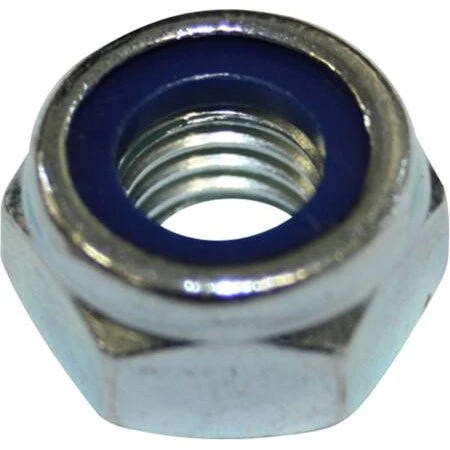 Universal låsemøtrik 10 mm 6-kant SW17 DIN 985 elforzinket