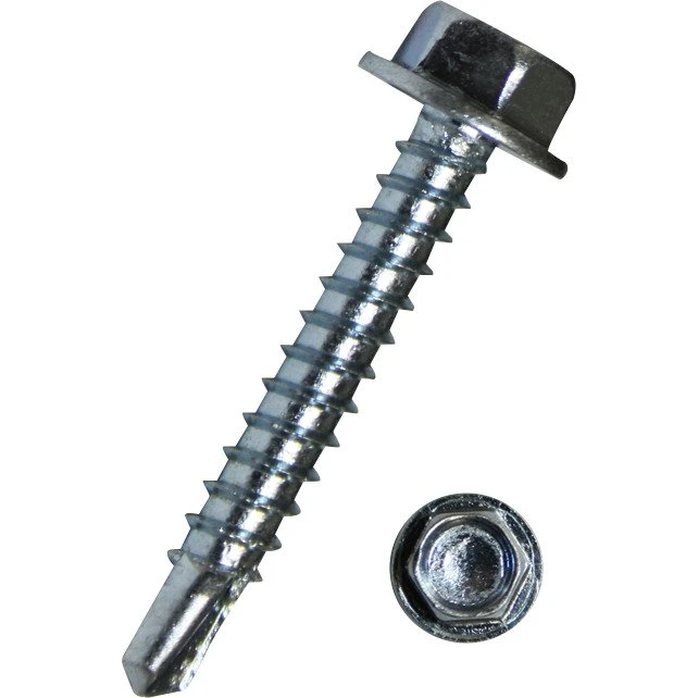 Pladeskrue DIN 7504K 4,2x13 mm elforzinket 6-kant (SW7)