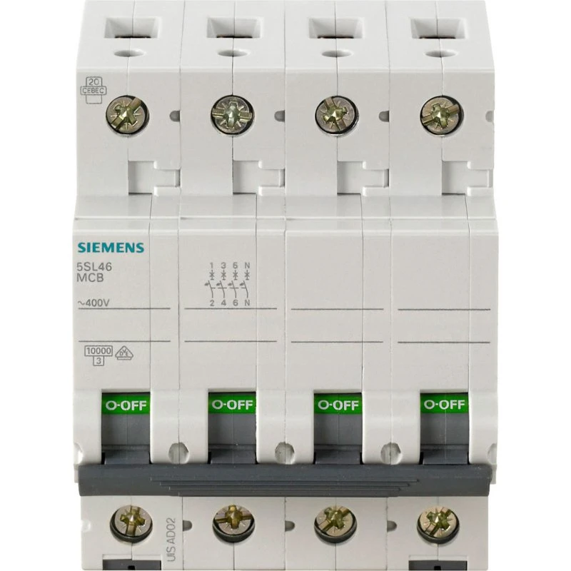 Siemens Automatsikring 3+N C16 400V 10kA