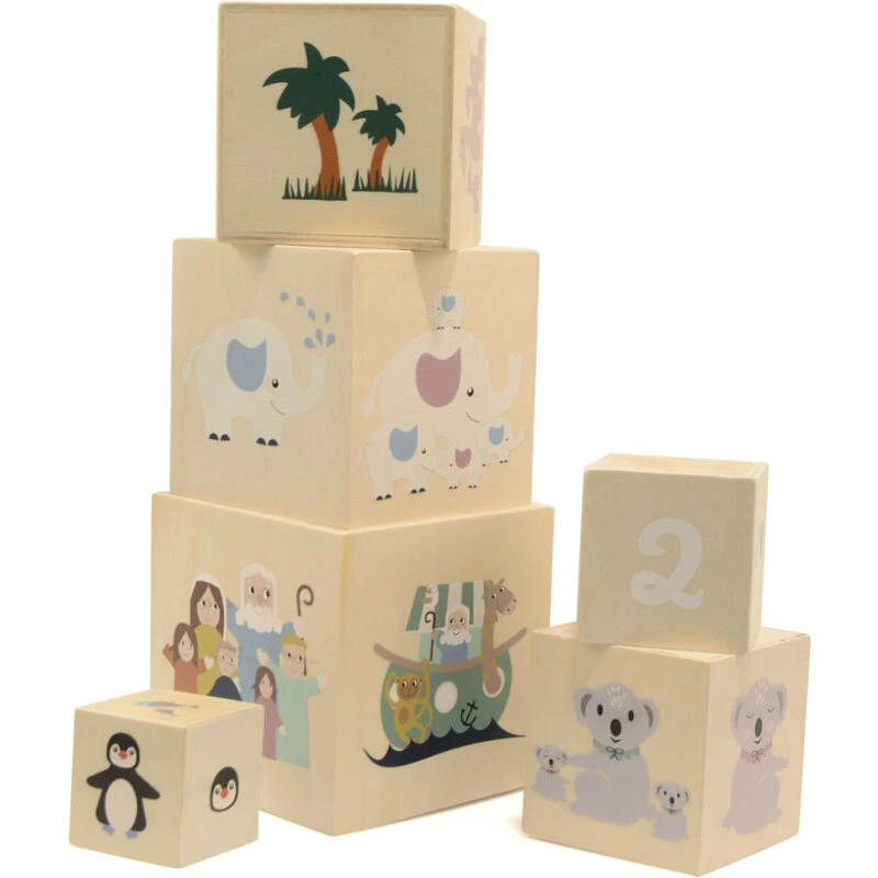 Magni Stabelkasser Noahs Ark (træ) – 12 m+