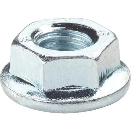 Flangemøtrik M6 FZS el-forzinket