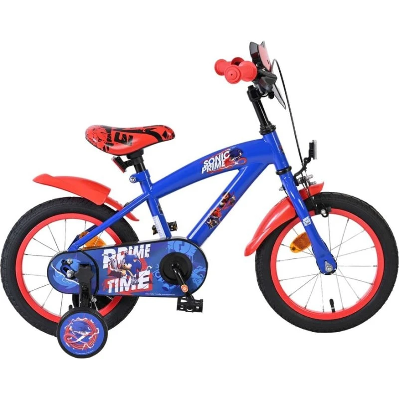 Volare Sonic 14" børnecykel med aftagelige støttehjul, blå