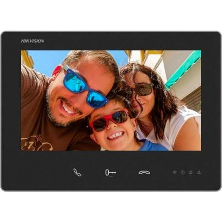 Hikvision DS-KH7300EY-WTE2 7" touch WiFi 2-wire (sort)