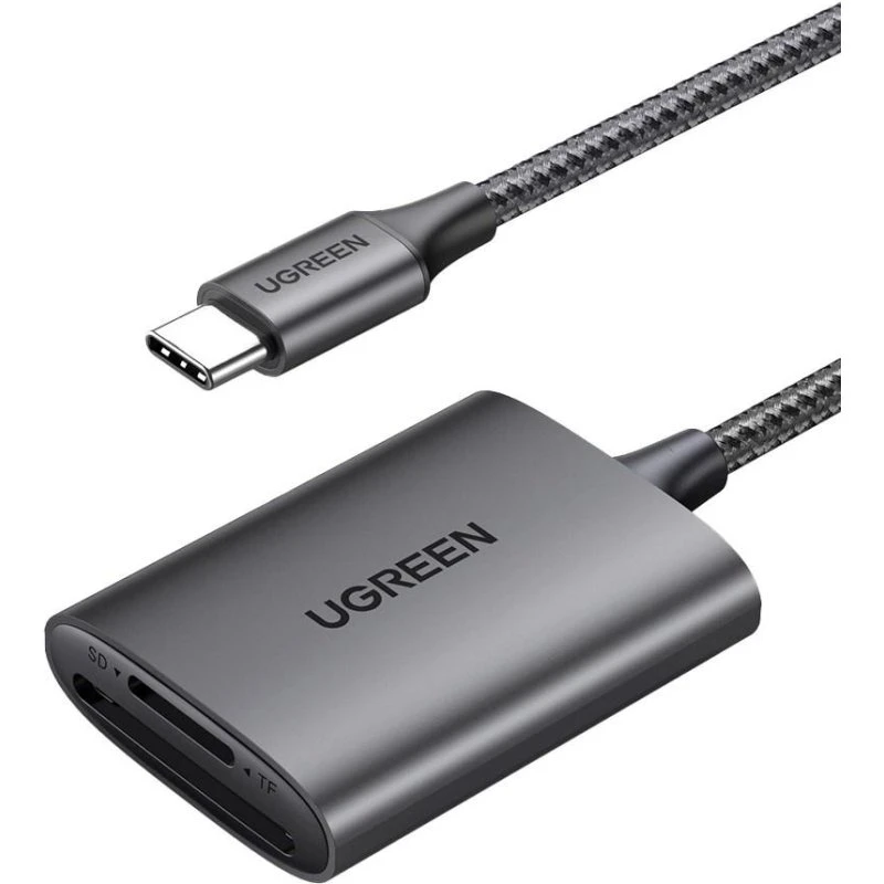 UGREEN CM401 Hukommelseskortlæser USB-C 5 Gb/s, grå