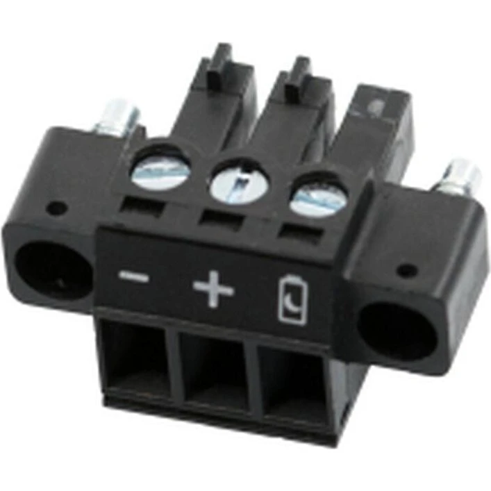 Axis TU6001 (02464-021) 3-polet strømconnector, sort (3,81 mm, 10 stk)