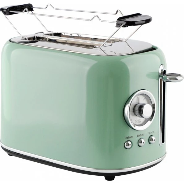 Emerio TO-133281 Retro brødrister, grøn (2 skiver)