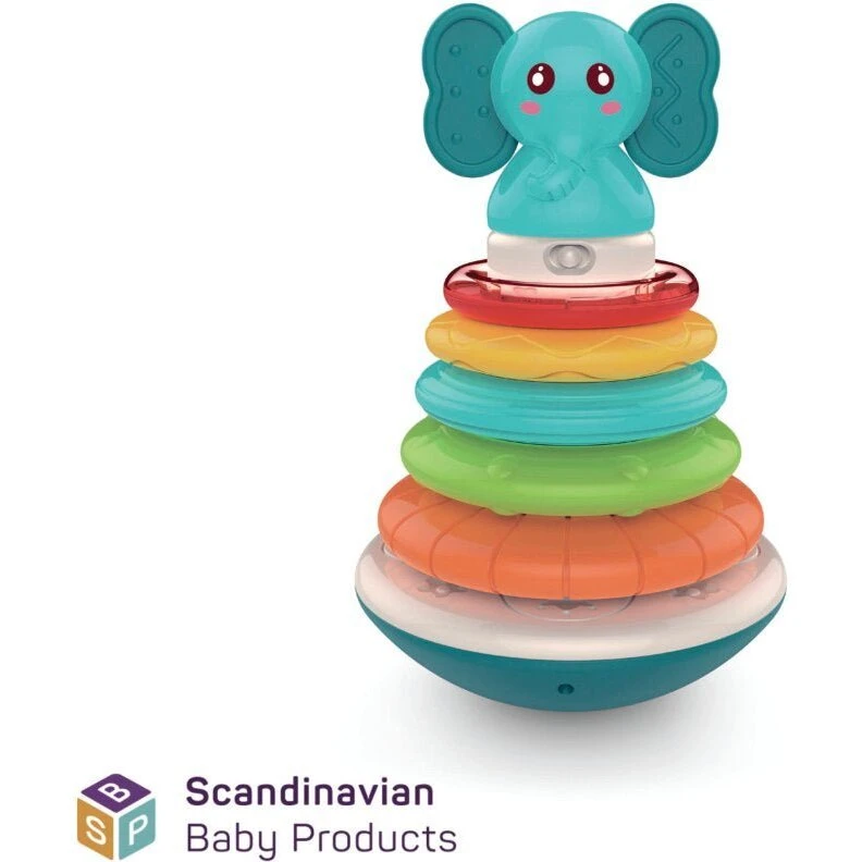 Scandinavian Baby Products Elefant Stabeltårn, 5 ringe (fra 6 mdr)
