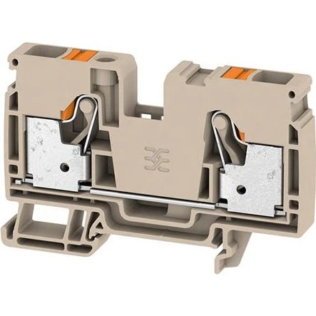 Gennemgangsklemme 10 mm² – PUSH IN fjederterminal