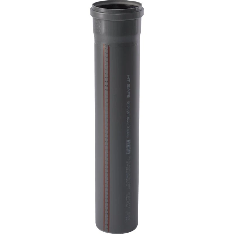 Ostendorf HT Safe afløbsrør Ø110x500 mm, grå (PP)
