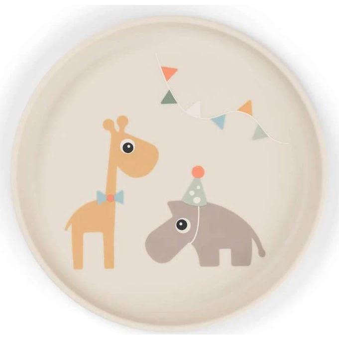 Done by Deer Foodie tallerken Celebration Sand Ø20 cm