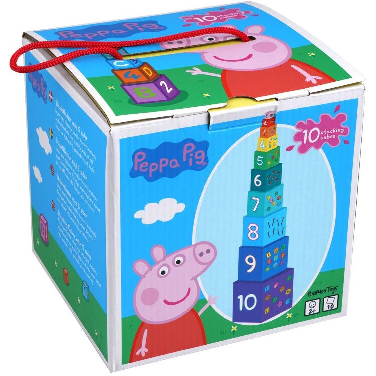 Peppa Pig Stableklodser - 10 stk i robust karton