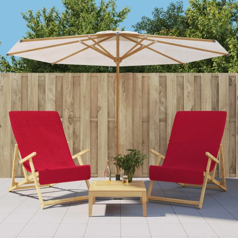 vidaXL strandhåndklæder 2 stk 60x135 cm 400 GSM bourgogne