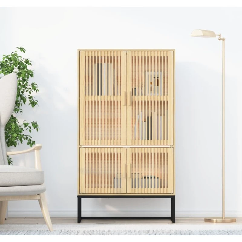 vidaXL højskab 70x35x125 cm i konstrueret træ