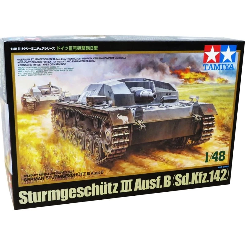 Tamiya Sturmgeschütz III Ausf.B 1:48 byggesæt