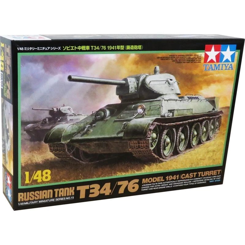 Tamiya T-34/76 (1941) Cast Turret 1:48 - Modelbyggesæt
