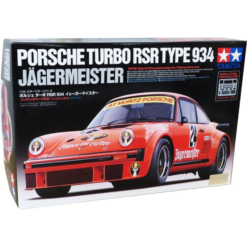 Tamiya 1:24 Porsche Turbo RSR 934 Jägermeister - Modelbyggekit