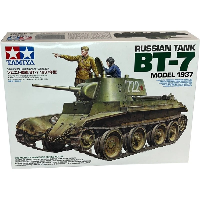 Tamiya BT-7 kampvogn model 1937 1:35 byggekit