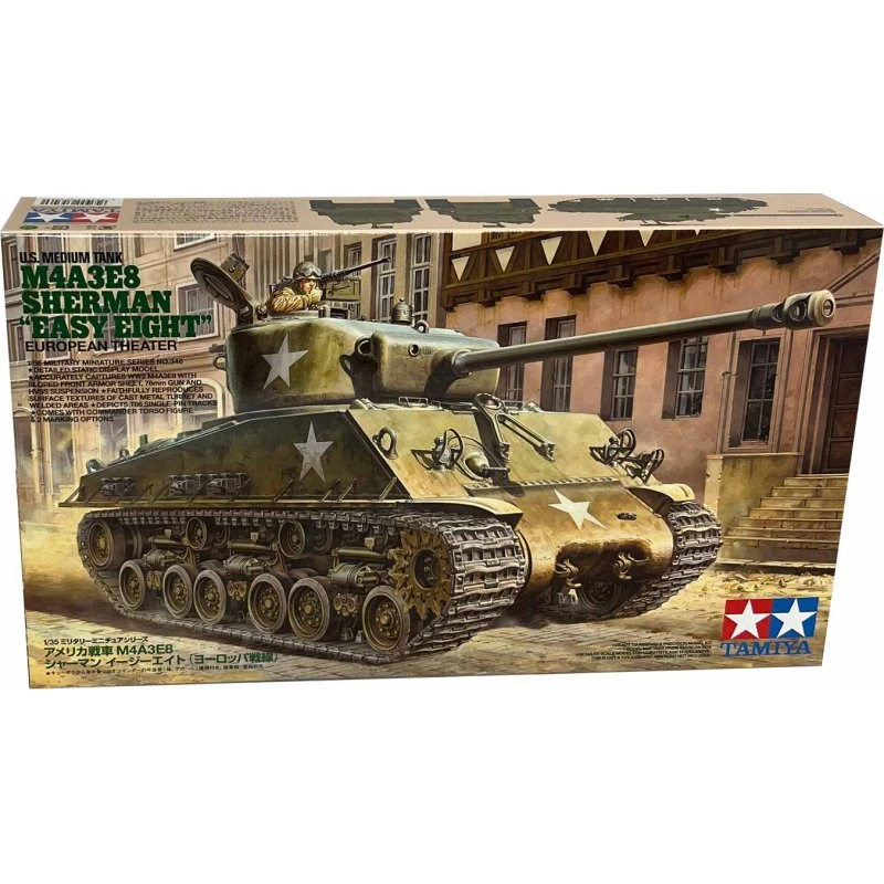 Tamiya M4A3E8 Sherman "Easy Eight" 1:35 modelbyggesæt