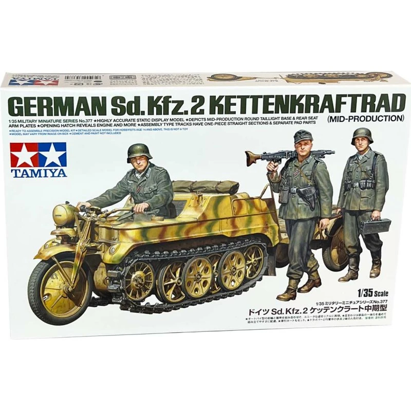 Tamiya 1:35 German Sd.Kfz.2 Kettenkraftrad byggesæt