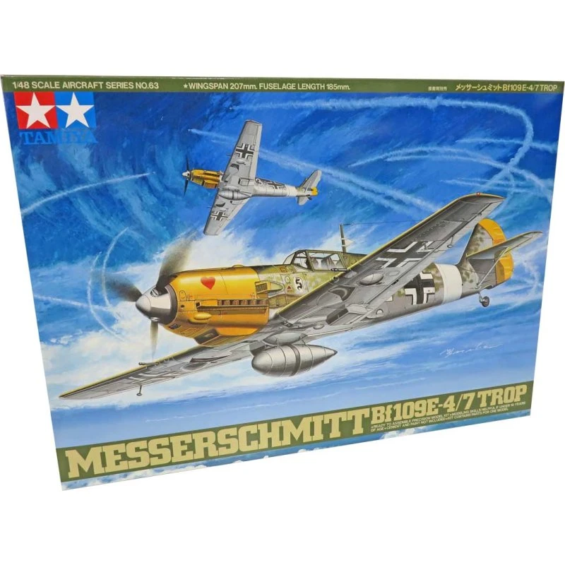 Tamiya Messerschmitt BF109E-4/7 Trop 1:48 byggesæt