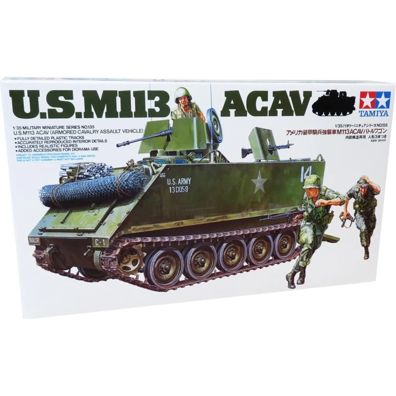 Tamiya US M113 ACAV 1:35 byggesæt – 14 cm, 3 figurer