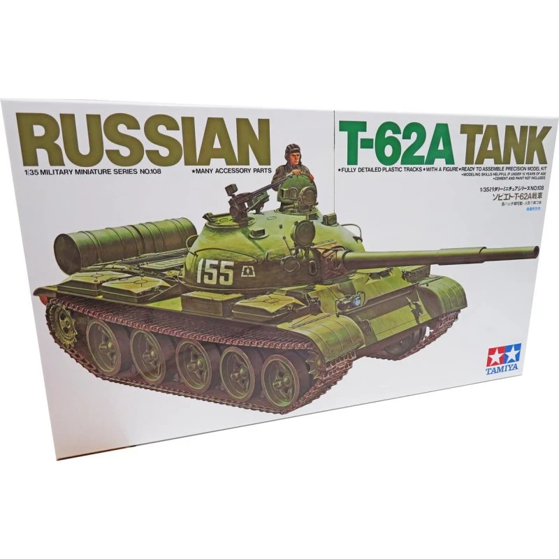 Tamiya 1/35 Russisk T-62A kampvogn byggesæt