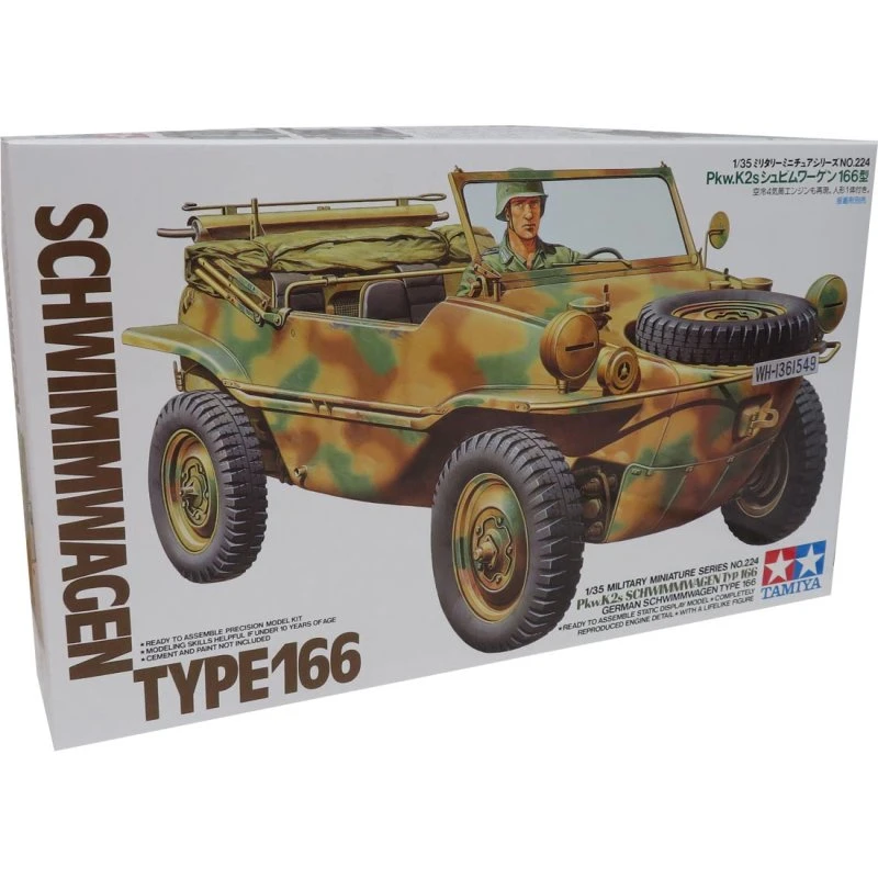 Tamiya Schwimmwagen Type 166, 1:35 modelbyggesæt