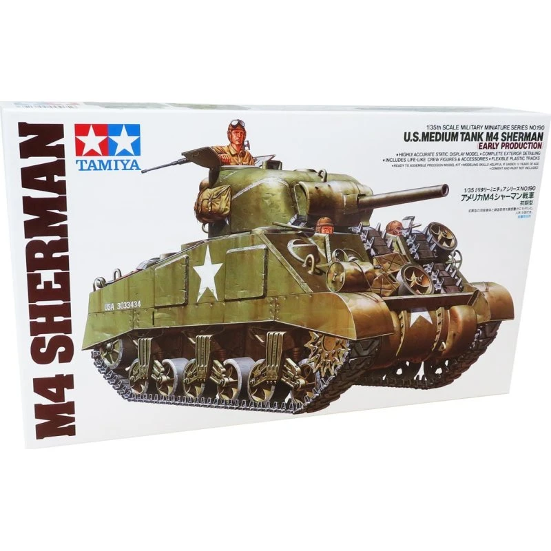 Tamiya M4 Sherman Early 1:35 - Modelkampvogn