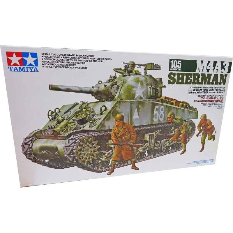 Tamiya Sherman M4A3 105mm Howitzer (1:35)