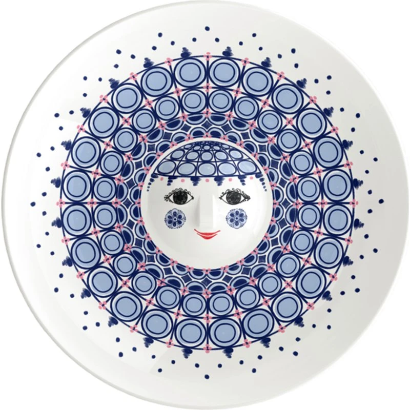 Bjørn Wiinblad Olga skål Ø33 cm, blå