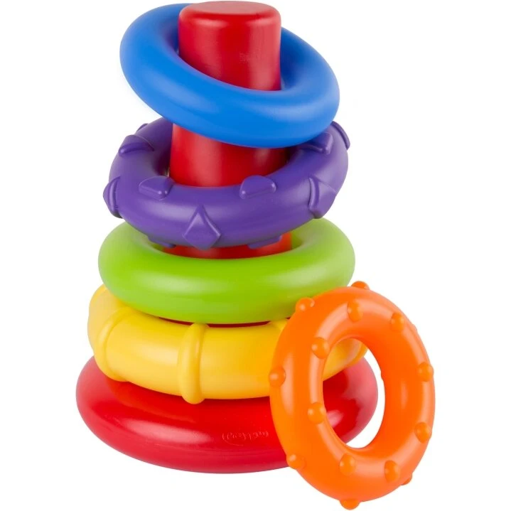 Playgro Stabelringe 6 dele – Farverigt stabeltårn 9+m