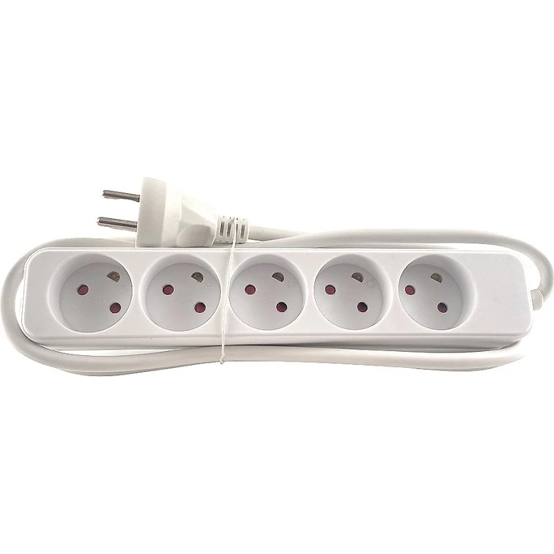 Generisk Stikdåse 5R uden jord 5 m hvid