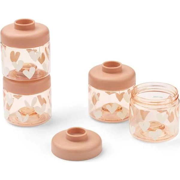 Liewood Dominique Madopbevaringsbokse 4x100 ml - Sweethearts/Pale Tuscany