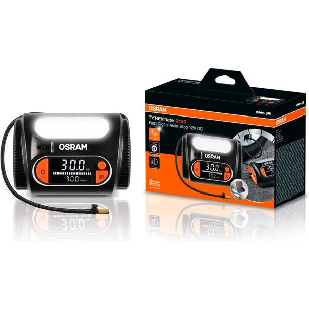 OSRAM TYREinflate 2130 - Digital dækpumpe med auto-inflation