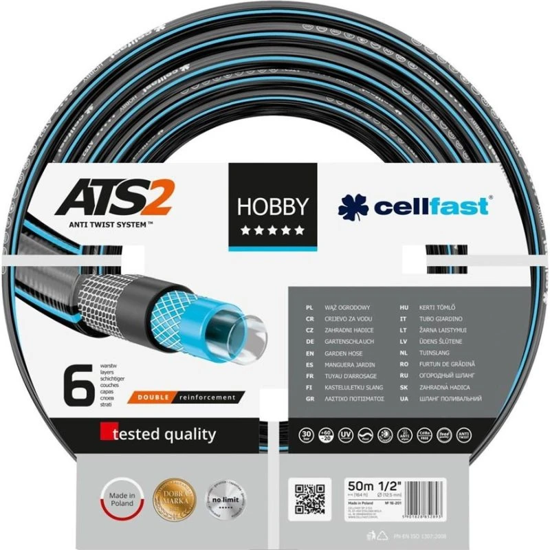 CELLFAST Hobby ATS2 haveslange 50 m, 1/2"