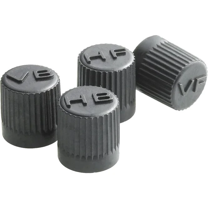 Ventilhætter med dækplacering, sæt 4 stk.