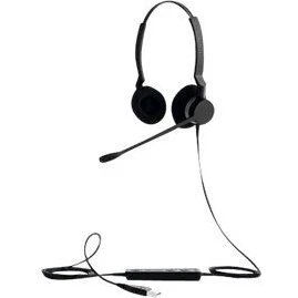 Jabra BIZ 2300 Duo USB MS – Sort (USB-A, Kevlar-kabel)