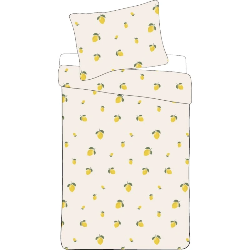 Lemon Sengetøj 140x200 cm - Microfiber, Citron