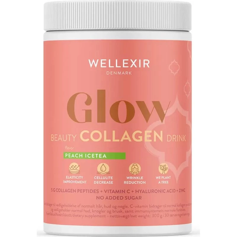 Wellexir Glow Beauty Drink Peach Ice Tea 300 g