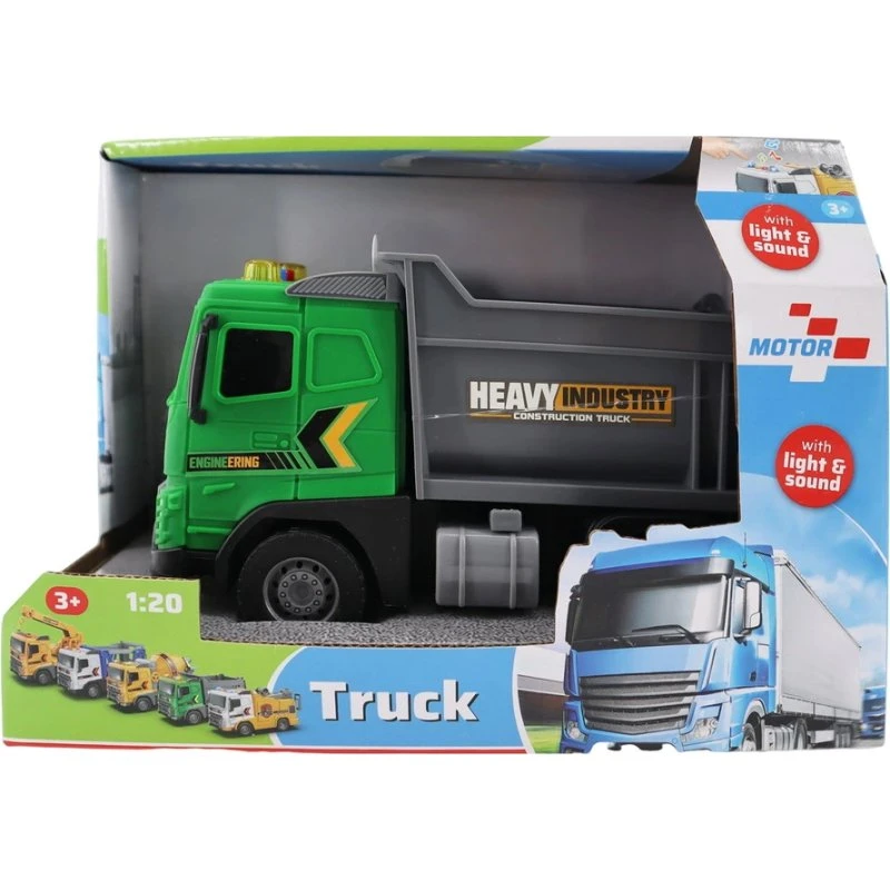 Motor 112 Lastbil 1:20 – grøn med lys og lyd