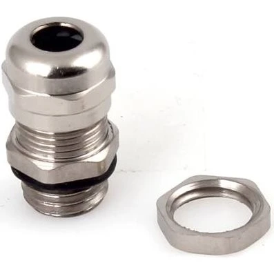 Forskruning M12 3–6,5 mm messing med møtrik, IP68