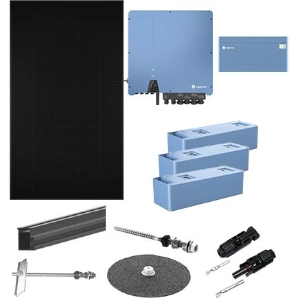 Solplanet 5,04 kWp solpakke til tagpap m. 10 kWh