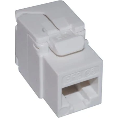 Konnektor UTP Kat 6, hvid – 100 stk