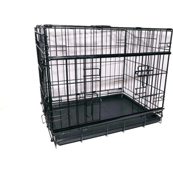 Active Canis Premium skydedørsbur, sort 122x76x84 cm