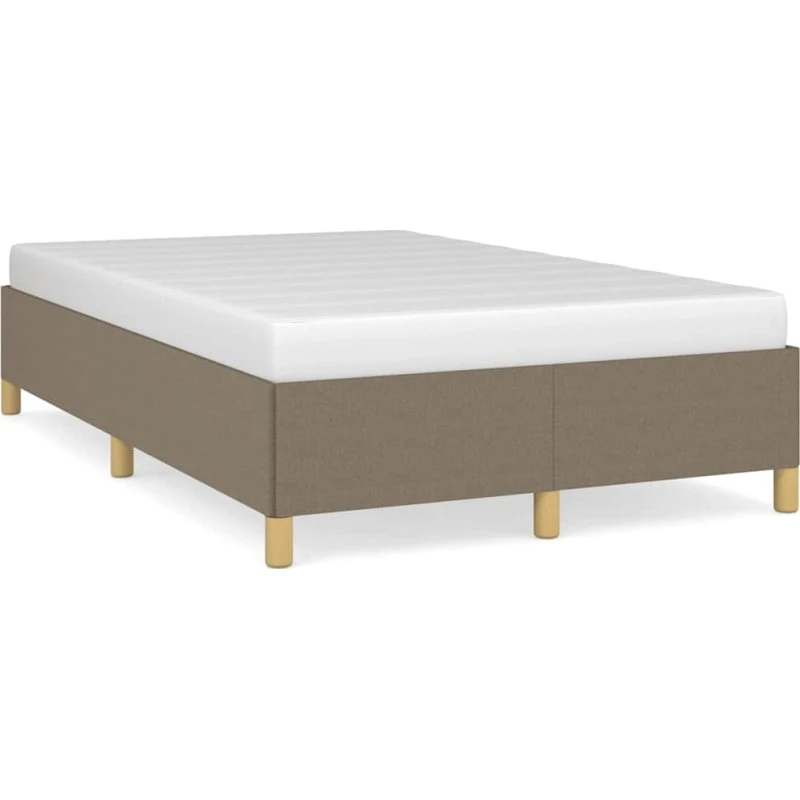 vidaXL sengeramme uden madras 120x190 cm stof gråbrun