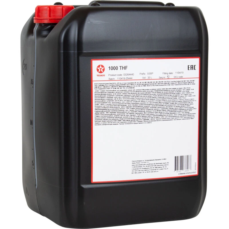 Textran 1000 THF 20 l UTTO transmissions- og hydraulikolie