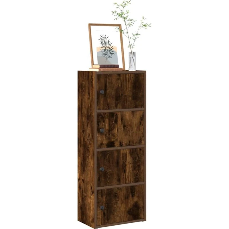 vidaXL bogreol 40x24x102 cm konstrueret træ - røget eg