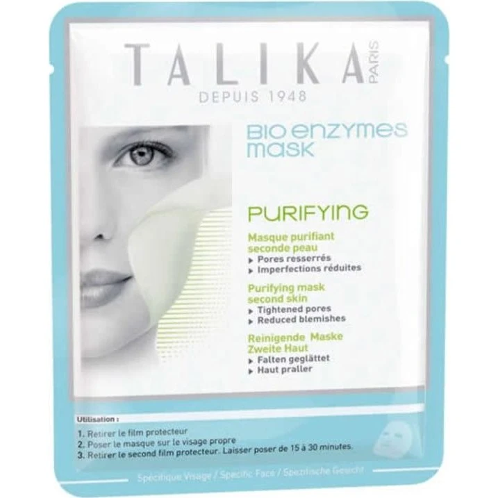 Talika Bio Enzymes Fugtgivende Sheet-maske 20 g