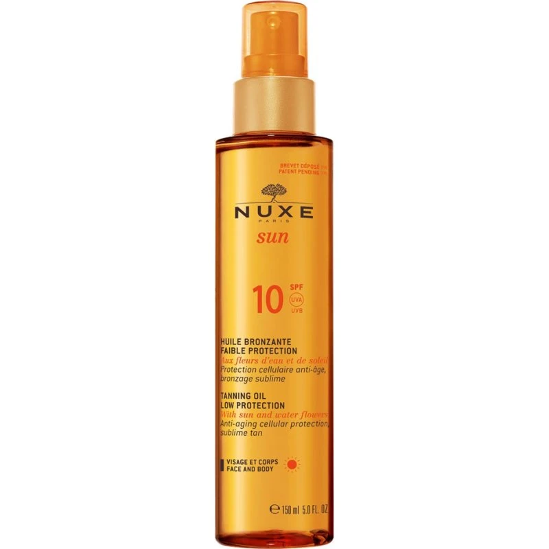 NUXE Sun Tanning Oil SPF 10, 150 ml