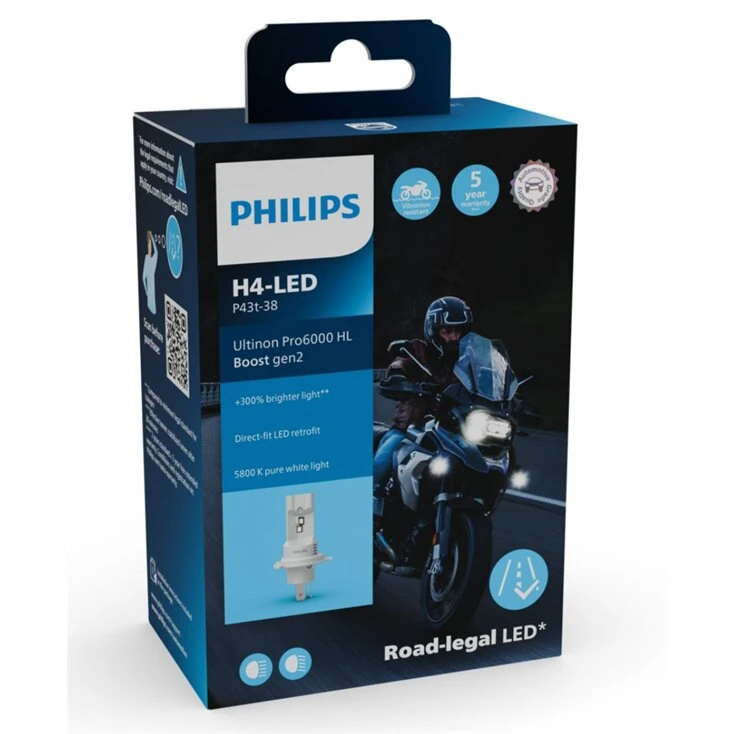 Philips Ultinon Pro6000 Boost Gen2 H4 LED (ECE, 1 stk)